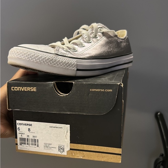 Sliver Metallic Converse - Picture 2 of 4
